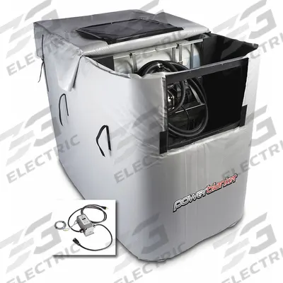 BLUE DEF Drum Heater Blanket: 115V AC, 1,440 W Watts, 12°F to 70°F, 275 gal, IP65 - IBC Tote Blanket Heaters