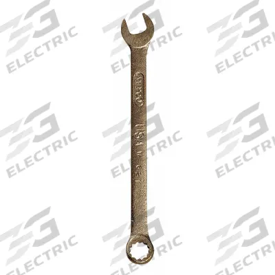 AMPCO Combination Wrench: Aluminum Bronze Nickel, Natural, 5/8 in Head Size - SAE Nonsparking 12-Point Combination Wrenches
