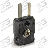 DAYTON Thermocouple Plug: Jack, For Type J Thermocouple Type, Mini Plug, Flat, Flat (MPN 36GK80). Key specifications — attr1432255: Flat; attr1276097: Jack; attr1276082: Mini Plug; attr1276092: DAYTON; attr1276087: Black; attr1276088: Glass-Filled Nylon; attr1276089: 36GK80.