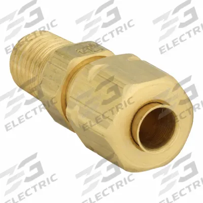 PARKER Compression Fitting Adapter: 3/16 in OD x 1/16 in Pipe Fitting Size - Self-Aligning Brass Compression Fittings