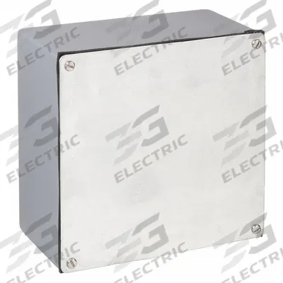 HOFFMAN Enclosure: Steel, 8 in x 8 in x 4 in, NEMA 12/3, Solid Cover - Steel Dust-Tight Enclosures