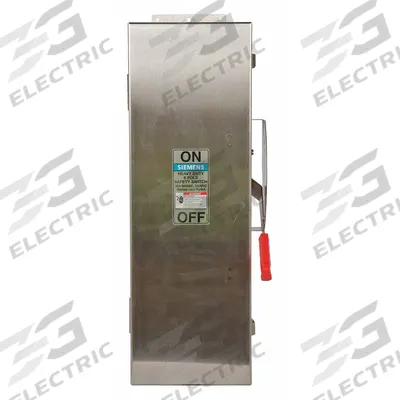 Siemens Safety Switch: Fusible, 30 A, Three Phase, 600V AC, 304 Stainless Steel - Fusible Safety Switches