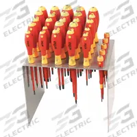 WIHA Insulated Screwdriver Set: 21 or More Pieces, 30 Pieces, Phillips/Slotted/Square Tip, Rack (MPN 32199). Key specifications — attr1205274: WIHA; attr1205269: 5/64 in.