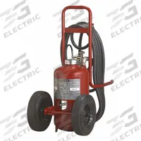 BUCKEYE Wheeled Fire Extinguisher: 125 lb Extinguisher Capacity, 30A:240B:C, Monoammonium Phosphate (MPN 31110). Key specifications — Brand: BUCKEYE; Construction: Steel Cylinder with Steel Valve.