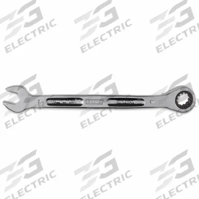 PROTO Combination Wrenches: Alloy Steel, Full Polish Chrome, 9 mm Head Size - Metric Spline Ratcheting Combination Wrenches
