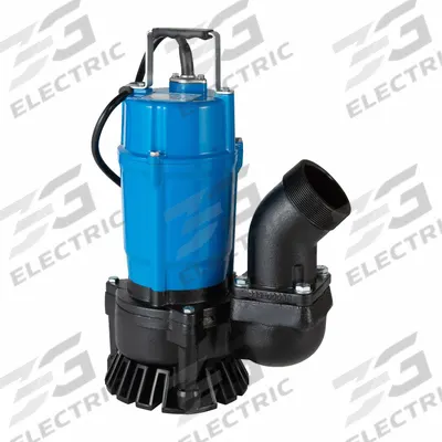 TSURUMI Submersible Sump Pump: 1 hp, 7/25 in Max. Dia. Solids, Continuous Duty - Submersible Electric-Operated Trash Pumps