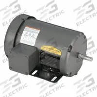 BALDOR General Purpose Motor: Rigid Base Mount, Totally Enclosed Fan Cooled, 1/2 hp, 230/460V AC (MPN M3461). Key specifications — Brand: BALDOR; Nameplate Voltage @ 60 Hz: 230/460V AC; Full Load Current @ 60 Hz: 2.0/1.0 A; Nameplate RPM @ 60 Hz: 1,800 RPM; Motor Enclosure: TEFC.