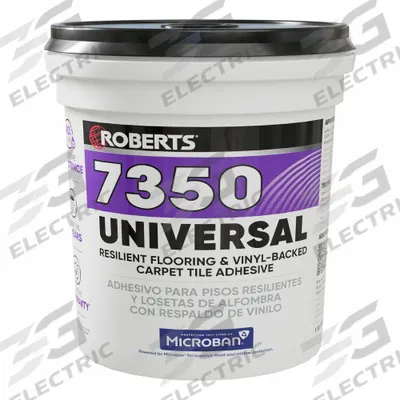 ROBERTS Construction Adhesive: 7350 Universal, 1 gal, Pail, Off White - Flooring & Tile Construction Adhesives