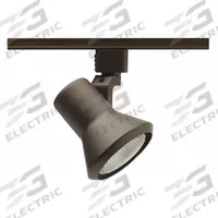 Track Lighting Head: Incandescent, Flared Shape, 50 W, 3 1/2 in Dia, 3 3/4 in Lg, Bronze (MPN R551 BZ). Key specifications — Brand: JUNO LIGHTING; Lighting Technology: Incandescent; Housing Color: Bronze.