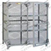 LITTLE GIANT Bulk Storage Locker: 49 in x 33 in x 52 in, 2 Fixed Shelves, Legs, Gray, Gray, Shelves (MPN SC2-3048-NC). Key specifications — Brand: LITTLE GIANT; Body Panel Type: Ventilated; Base Type: Legs; Cabinet Color: Gray; Frame Assembled: Assembled.