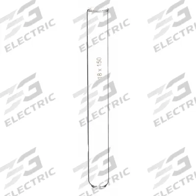 APPROVED VENDOR Test Tube: 24 mL, Test Tube, 18 mm Body Dia, 150 mm Overall Ht, Colorless - Glass Test Tubes
