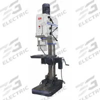 DAYTON Floor Drill Press: Geared Head Drive, Fixed Speed, 54 RPM – 2,400 RPM, 460V AC /Three-Phase (MPN 467L05). Key specifications — attr22849: 54 to 2,400 RPM; attr22858: 460V AC; attr73523: Countersinking; attr22856: Geared Head; attr73570: Three-Phase; attr22850: 15.9 in; attr22846: 3 to 3.8 hp; attr22840: 5/6 A.