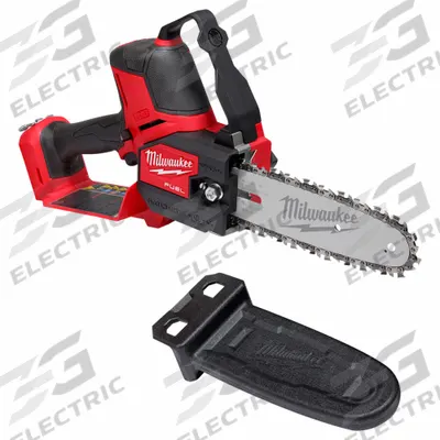 MILWAUKEE Pruning Saw: 8 in Bar Lg, Top Handle, Auto/Adj/Auto Chain Oiler, 18 V - Battery-Powered Chainsaws