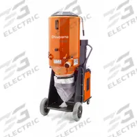 HUSQVARNA Dust Extractor: 480 V AC, 353 cfm, 3 in Hose Dia., 11 1/2 hp, HEPA, 2 Filters (MPN T8600). Key specifications — attr118108: HEPA; attr80926: HUSQVARNA.