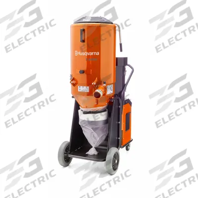 HUSQVARNA Dust Extractor: 480 V AC, 353 cfm, 3 in Hose Dia., 11 1/2 hp, HEPA - Industrial Silica Dust Collectors