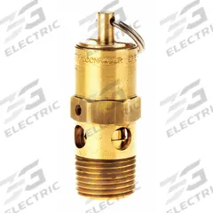 CONRADER Safety Valve: Hard Seat, 3/8 in (M)NPT Inlet (In.), 3/8 in (F)NPT Outlet (In.), Brass (MPN SRH250-38-300 SST). Key specifications — attr291993: Hard Seat; attr291998: Brass; attr292007: Stainless Steel; attr292009: Brass; attr294753: CONRADER.