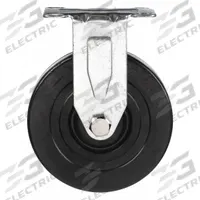DAYTON Rigid Caster: 190 lb Load Capacity, 5 in Overall Lg, 1 1/4 in Overall Wd, Rubber/Steel, Black (MPN R5544). Key specifications — Material: Steel; Compatible Grainger Part Number: 3BE77; Color: Black; Brand: DAYTON; Manufacturer Part Number: R5544.