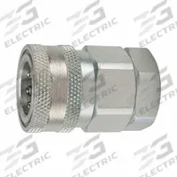 PARKER Coupler: 1/4 in, Steel, 6,500 psi Max. Working Pressure @ 70 F, 1/4"-18 Thread Size, Nitrile (MPN VHC4-4FSL). Key specifications — Thread Size: 1/4"-18; Seal Material: Nitrile; Brand: PARKER.