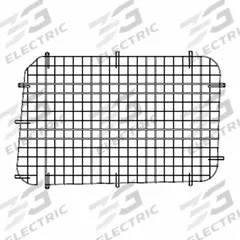 WEATHER GUARD Van Window Screen: Van Window Screen, Steel, 46 in Overall Wd, 30 in Overall Ht, Black (MPN 88063). Key specifications — Color: Black; Includes: Mounting Hardware; Product Type: Van Window Screen; Material: Steel; Mounting Location: Side Door; Brand: WEATHER GUARD.