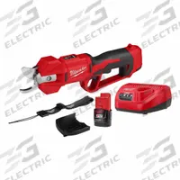 MILWAUKEE Pruning Shears Kit: M12™ Battery Platform, 1 1/4 in Cutting Capacity, Battery Included (MPN 2534-21). Key specifications — attr980454: 2.0 Ah; attr980464: 1-1/4 in.