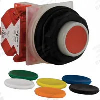 SCHNEIDER Extended Push Button Operator: Non-Illuminated, Extended Profile, Non-Metallic, 30 mm (MPN 9001SKR3UH13). Key specifications — Brand: SCHNEIDER; Action: Momentary; Series: 9001SK; Push Button Material Type: Non-Metallic.
