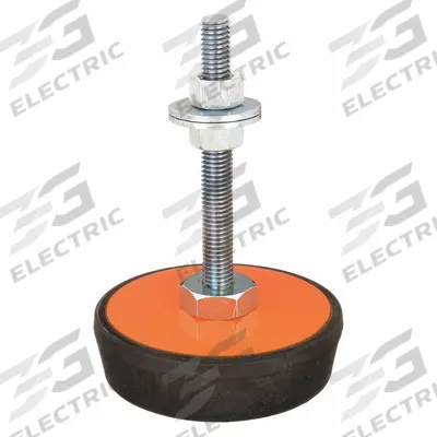 MASON Male-End Leveling Mount: Fixed Stud, 1/2"-13 Thread Size, 3 in - Vibration-Damping Male Leveling Mounts