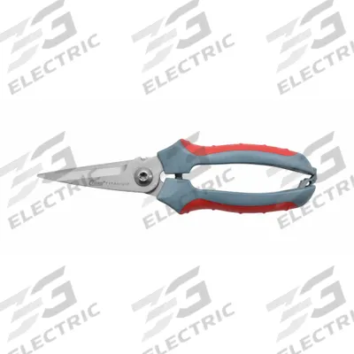 CLAUSS Shop Shears: Ambidextrous, 8 in Overall Lg, Straight, Titanium Bonded, Pointed - Spring-Assisted Shears