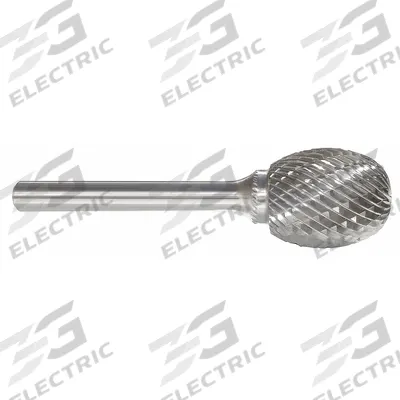APPROVED VENDOR Carbide Bur: Oval, SE-41L2, Double Cut, 1/8" x 7/32" Head - Double-Cut Oval Burs