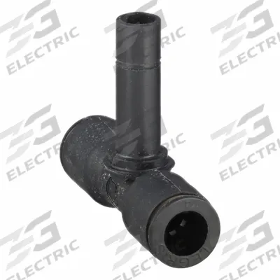 LEGRIS Push-Fit Tee Fitting: 1/4 in OD x 1/4 in OD x 1/4 in OD Size, 1 15/32 in Overall Lg - Nylon & Nickel-Plated Brass Tube Fittings