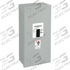 SIEMENS Circuit Breaker Enclosure: 3 Spaces, 250 A Amps, Surface Mounting, Outdoor (MPN F6N12). Key specifications — Mounting Style: Surface; Location: Outdoor.