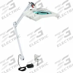 APPROVED VENDOR Rectangular Magnifier Light: LED, 2.25x, 5 Diopter, 445 lm Max Brightness, White (MPN 32PE47). Key specifications — Brand: APPROVED VENDOR; Magnification: 2.25x; ESD Safe: No; Lens Material: Glass; Lighting Technology: LED; Operating Voltage: 100 to 240V AC; Includes Ultraviolet Light: No.