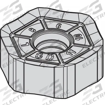 WIDIA Hexagon Milling Insert: HNPJ535ANSNGD, HNPJ0905ANSNGD (MPN 5895374) - Machining