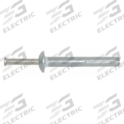 DEWALT Hammer Drive Pin Anchor: 1/4 in Dia, 2 in Overall Lg, Mushroom, Zamac Alloy - Metal Removable Nail Drive Anchors