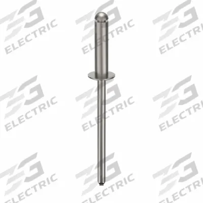 POP AVDEL Blind Rivet,1 59/99" L,0.124" dia,PK500: Inch, 1 19/32 in Overall Lg, 1/2 in Body Lg - Domed-Head Blind Rivets
