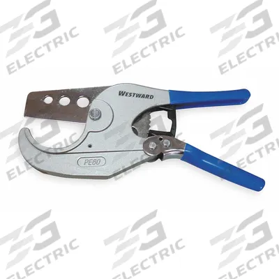WESTWARD Tubing Cutter: 1/16 in – 2 7/16 in OD Cutting Capacity, Ratcheting Shear - Plastic Tubing & Hose Cutters