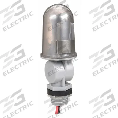 TORK Photocontrol: Thread Stem Photocell Mounting, 1/2 in Stem Dia, SPST, 120V AC - Adjustable Stem-Mounted Photocells with Swivel Arms