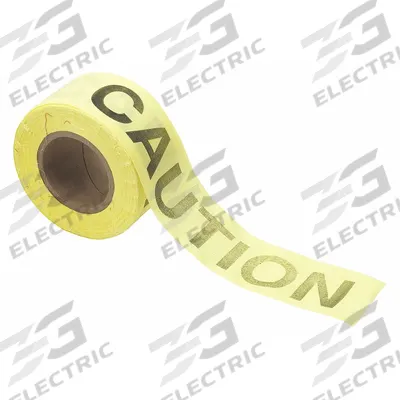 APPROVED VENDOR Barricade Tape: 200 ft Lg, 3 in Wd, Caution Legend, Cotton - General Caution Messaging Barrier Tape