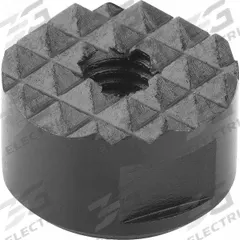 KIPP Through-Hole Insert w/Serrated Face: 16 mm Dia, M6, 10 mm Ht, Serrated (MPN K0385.1610). Key specifications — Brand: KIPP.