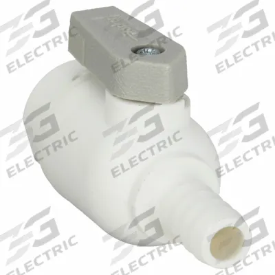 Parker Manual Two-Way Ball Valve: 3/8 in, Polypropylene, Straight, Push x Barb - Polypropylene Ball Valves