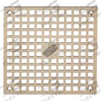 ZURN Strainer: Square, 5 3/4 in Overall Wd, 1/4 in Overall Ht, Nickel, Nickel, Bronze, Drop-In (MPN PN400-6S-GRID-W/SCR). Key specifications — Finish: Nickel; Brand: ZURN; Color Family: Bronze.