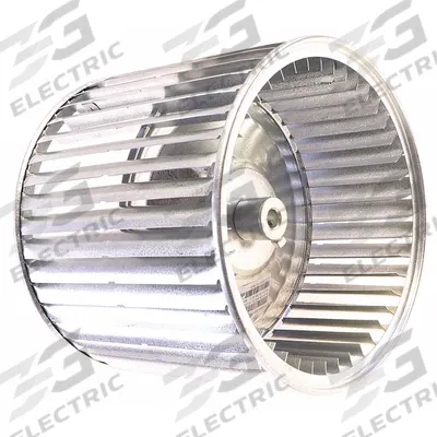 YORK Blower Wheel: 9 in Dia, 8 in W, Steel Wheel, 1 Inlets, 1/2 in Bore, Tacked - Dual-Inlet Forward-Curved Blower Wheels