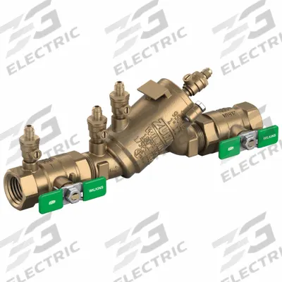 ZURN WILKINS Backflow Preventer: 950XL3, 3/4 in Pipe Size, MNPT x MNPT, 9.47 in Overall Lg - Zurn Double Check Backflow Preventers