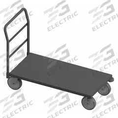 APPROVED VENDOR Platform Truck: 3,600 lb, 48 in L x 30 in W x 11 1/8 in H Deck, Solid, 12 ga Deck (MPN EPTRB30488PU95). Key specifications — Side Panel Type: No Side Panels; Brand: APPROVED VENDOR; Color: Gray; Caster/Wheel Configuration: (2) Swivel.