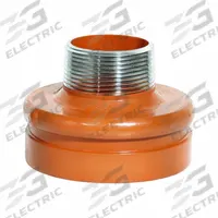 GRUVLOK Metal Pipe Elbow: Concentric Reducer, 6 in x 1 in, 4 in Overall Lg (MPN 0390037240). Key specifications — Brand: GRUVLOK; Fitting Pipe Size: 6 in x 1 in.