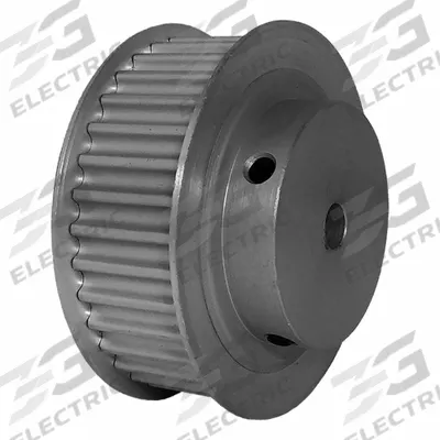 Dayton Timing Pulley: Modified Curvilinear, Fixed, For GT Timing Belt Section - GT Section Fixed-Bore Timing Pulleys with Hub