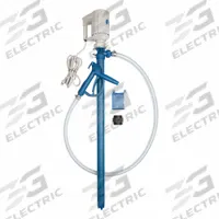 FINISH THOMPSON Electric Drum Pump: Pump with Hose & Nozzle, 4/5 hp HP, 115 V AC, 40 gpm, PP (MPN PFP-48 & M3V Kit). Key specifications — Brand: FINISH THOMPSON; Suction Tube Material: PP.