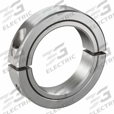 RULAND MANUFACTURING Shaft Collar: 2-Piece, Inch, Round, Clamp-On, 2 3/8 in Bore Dia - Stainless Steel Shaft Collars