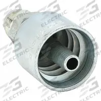 PARKER Hydraulic Crimp Fitting: Steel x Steel, Straight, -8 For Hose Dash Size, Male x Genderless (MPN 10343-8-8). Key specifications — Fitting Gender: Male x Genderless; Fitting Connection Type: JIC x Crimp; Thread Size: 3/4"-16; For Hose Dash Size: -8; Brand: PARKER.