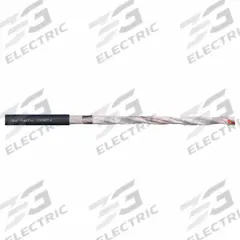 CHAINFLEX Measuring System Cable: (4) Pr 24 AWG (0.25)/(2) 20 AWG (0.50), PUR Jacket, 50 V Volt (MPN CFROBOT4-009). Key specifications — Conductor Grouping: (4) Pair 24 AWG/(2) 20 AWG; Includes Ground: No; Minimum Bend Radius Factor - Flexible: 8 x OD; Minimum Bend Radius Factor - Fixed: 5 x OD; Overall Length: Order by the Foot; Brand: CHAINFLEX.