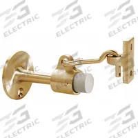Hook-Style Door Holder: Door - Mounted, 1 in Wd, 1 3/4 in Overall Ht, Bronze (MPN 477.10). Key specifications — Brand: ROCKWOOD; Color: Gold.
